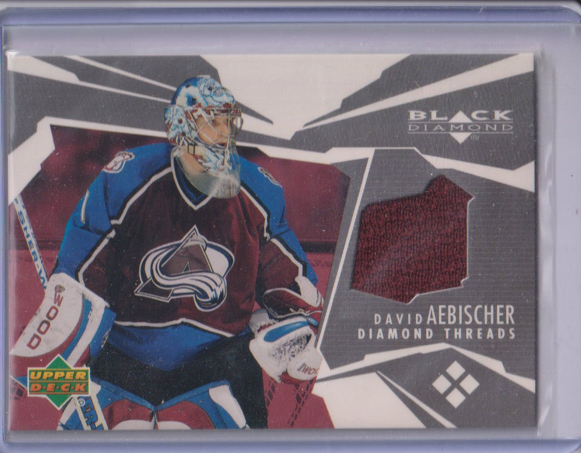 2003-04 Black Diamond Threads #DTDA David Aebischer