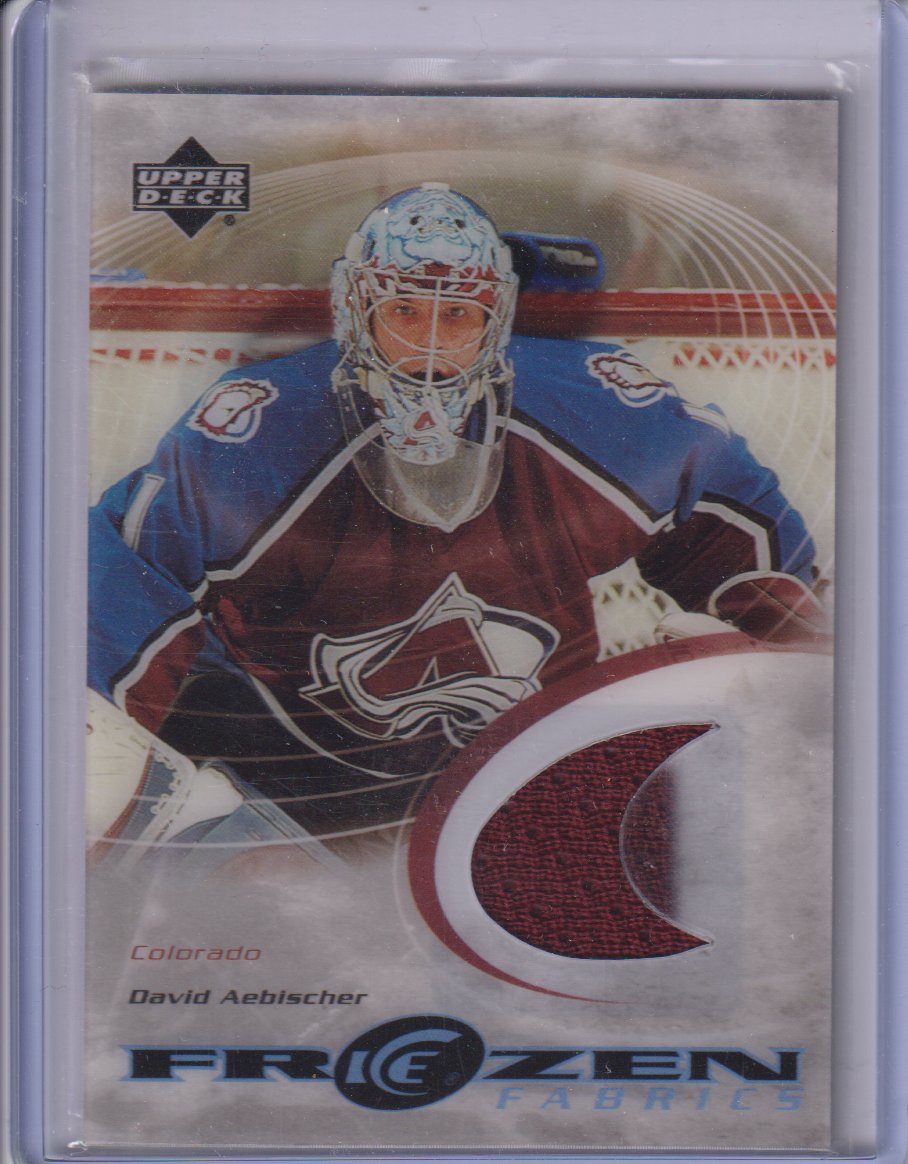 2003-04 Upper Deck Ice Frozen Fabrics #FFDA David Aebischer