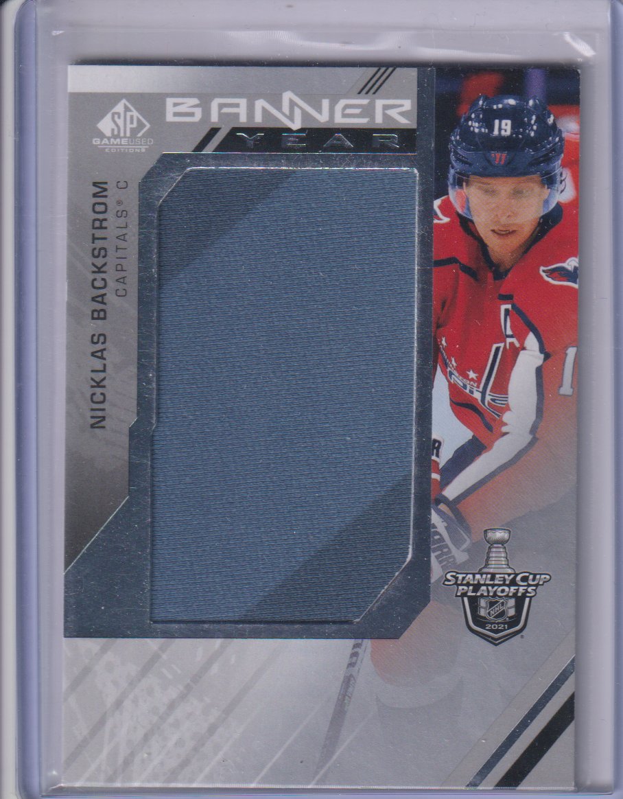 2021-22 SP Game Used '21 Stanley Cup Playoffs Banner Year Relics #BYSCNB Nicklas Backstrom