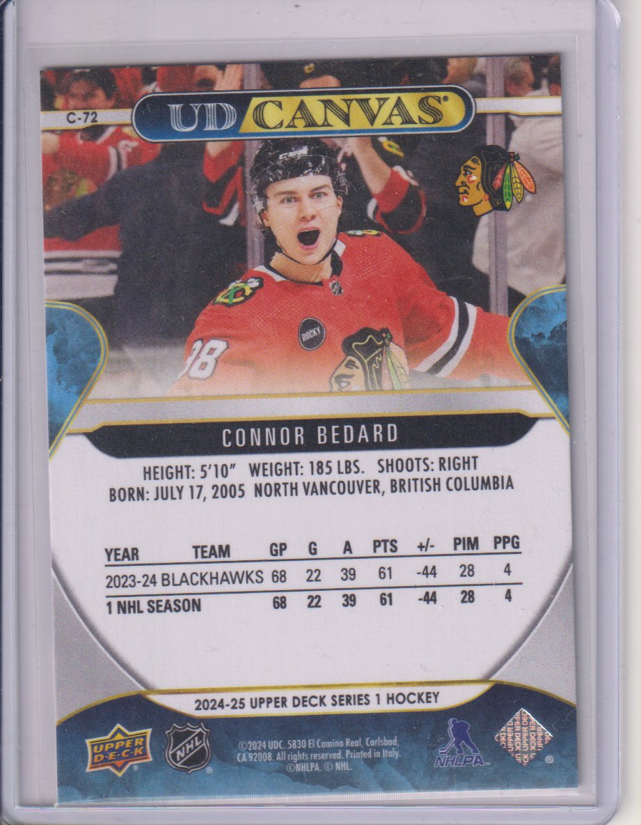 2024-25 Upper Deck UD Canvas #C72 Connor Bedard