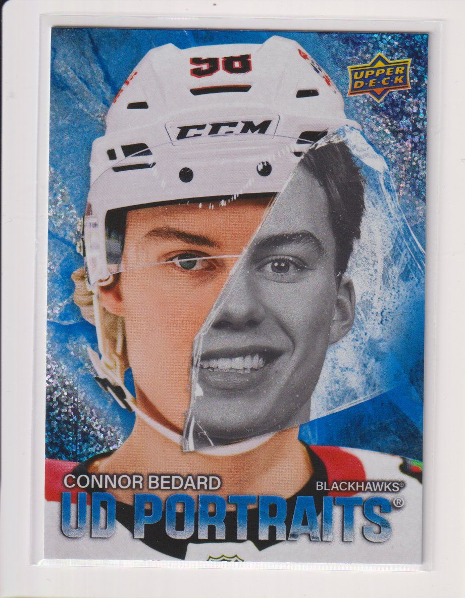2025-26 Upper Deck UD Portraits Speckle #P1 Connor Bedard