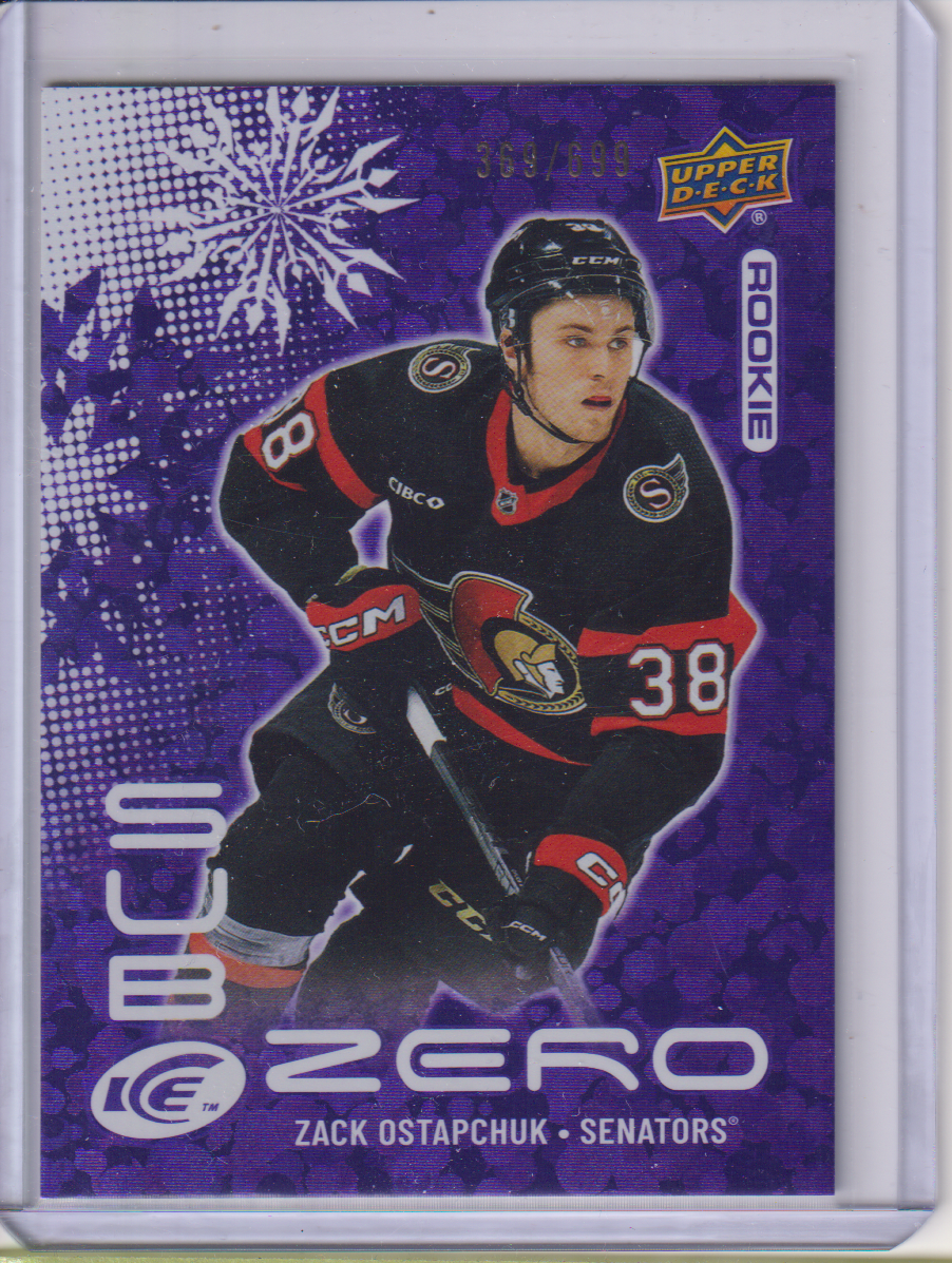 2024-25 Upper Deck Ice Sub Zero Rookies #SZZO Zack Ostapchuk /699