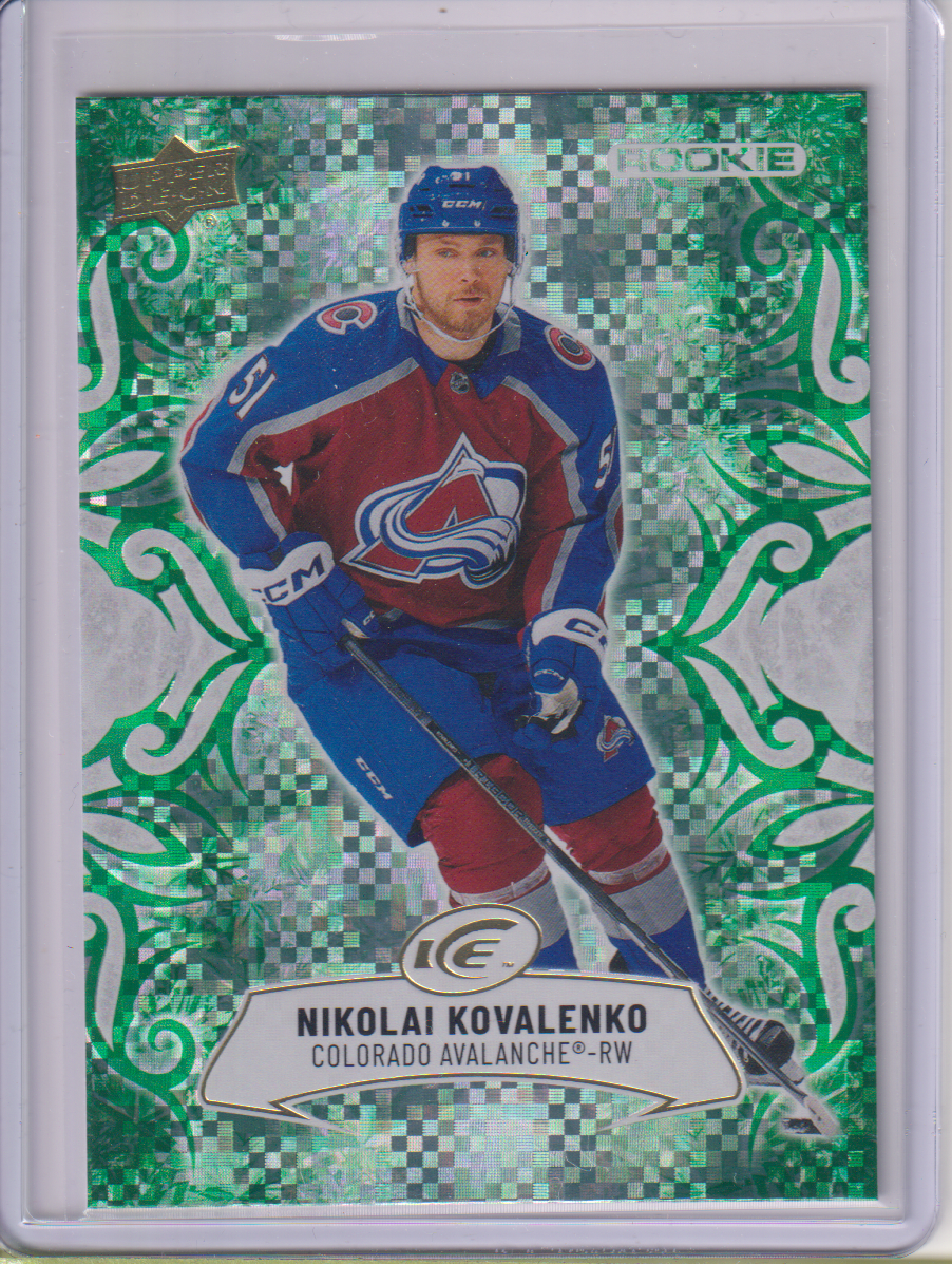 2024-25 Upper Deck Ice Emerald Green #113 Nikolai Kovalenko