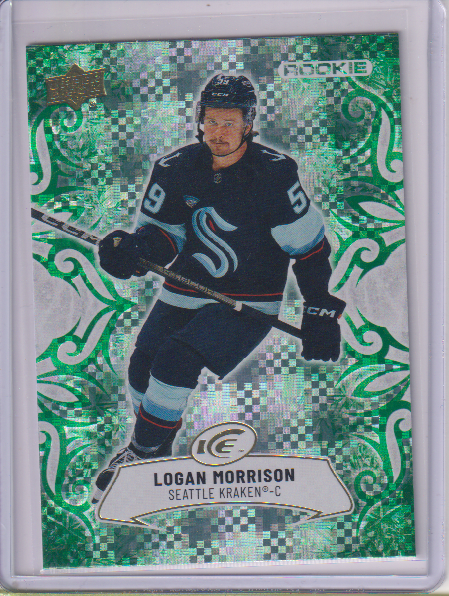 2024-25 Upper Deck Ice Emerald Green #120 Logan Morrison