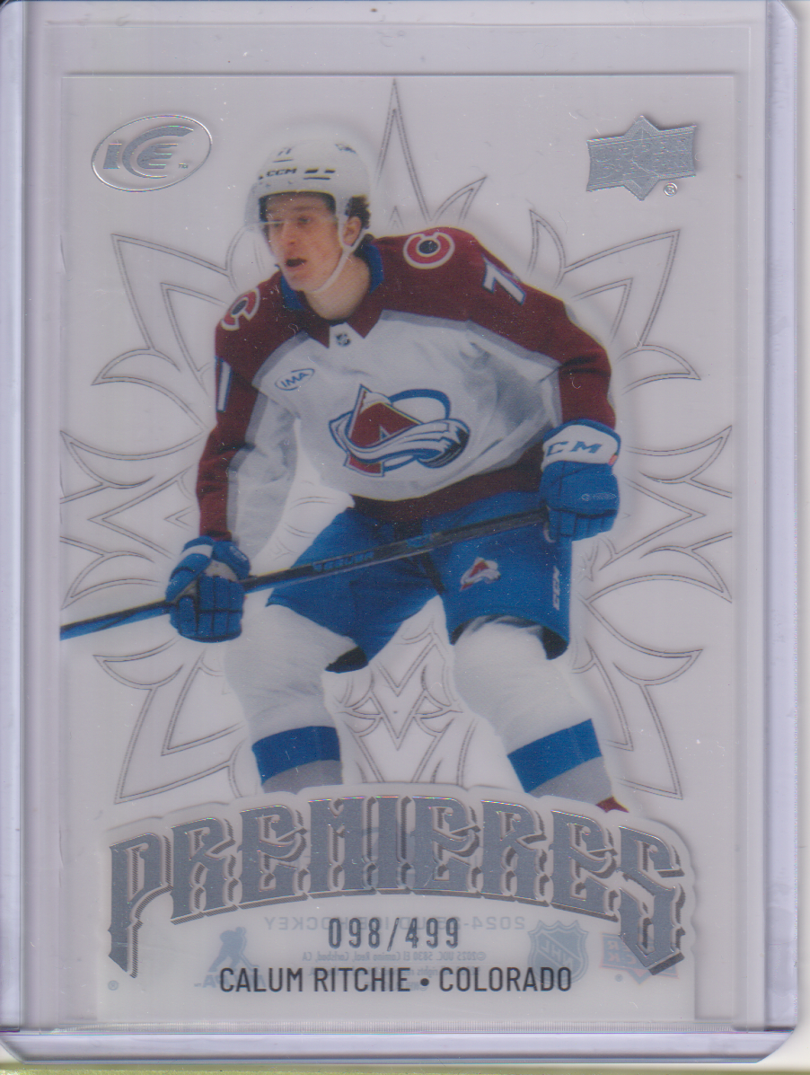 2024-25 Upper Deck Ice #225 Calum Ritchie 098/499 RC