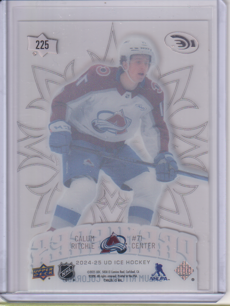 2024-25 Upper Deck Ice #225 Calum Ritchie 098/499 RC
