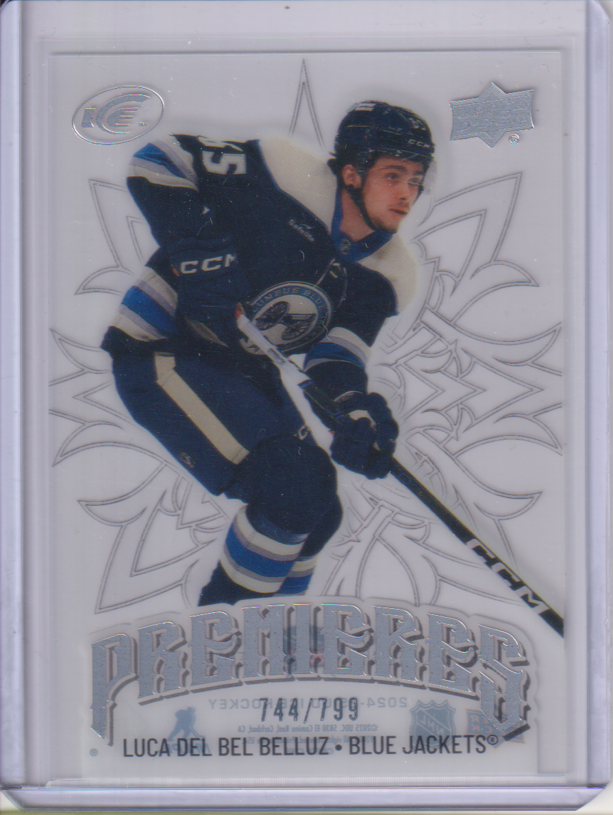2024-25 Upper Deck Ice #191 Luca Del Bel Belluz 744/799